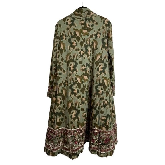 NWT‎ Caite Delilah Duster Jacket Jungle Tie Dye Festival Boho Size S Embroidered - Picture 3 of 8